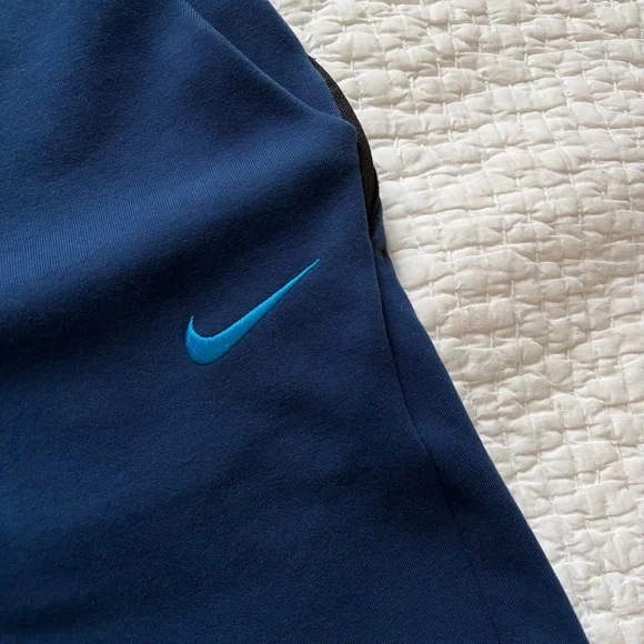 Nike Sweatpants - FC Barcelona Tech Fleece Training Pants - Mens Blue Track Pant - Picture 3 of 8